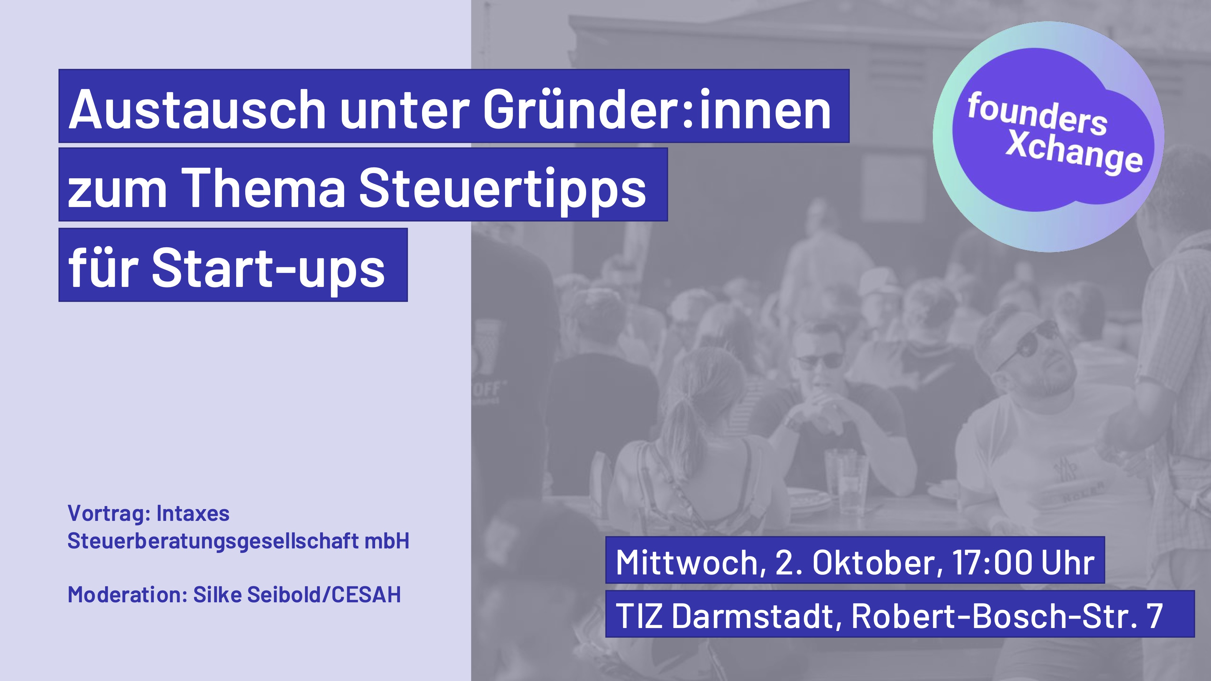 foundersXchang zum Thema Steuertipps